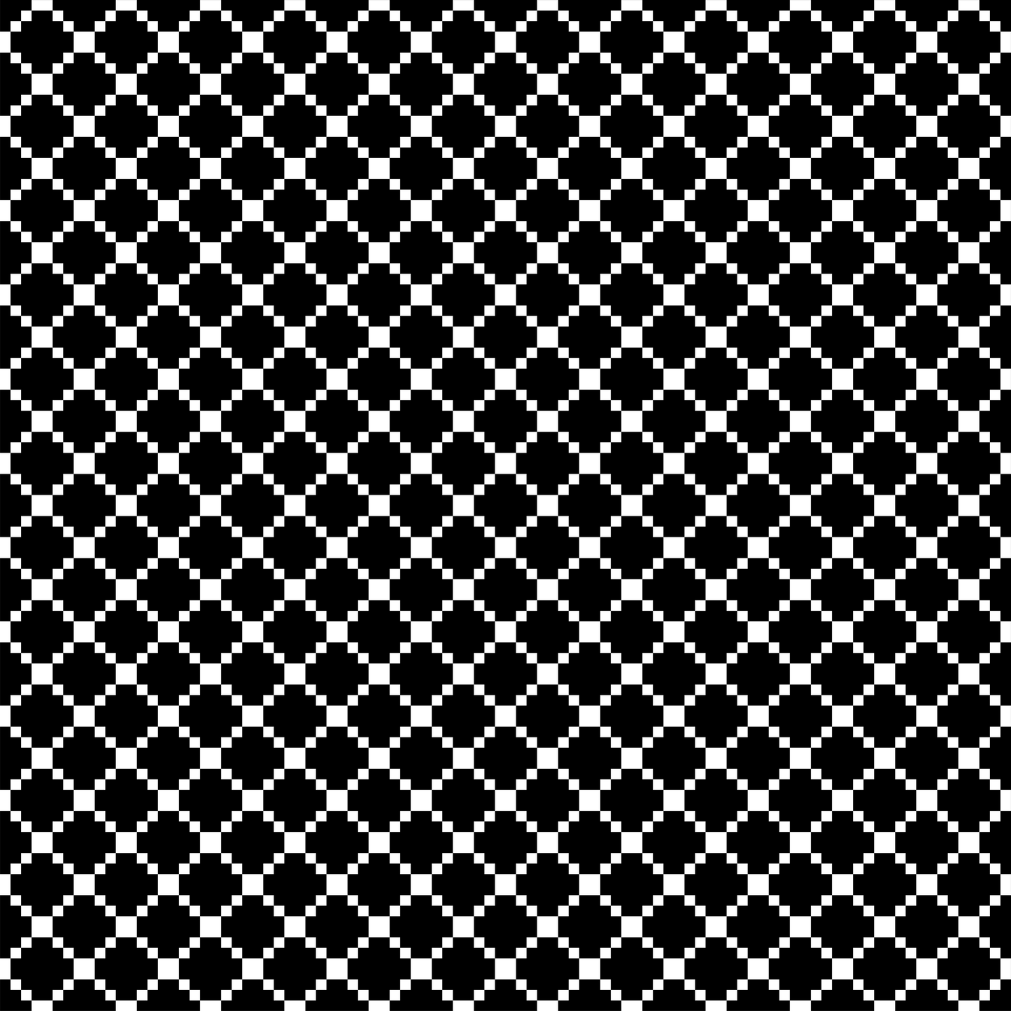 White Checkered Pixels Pattern