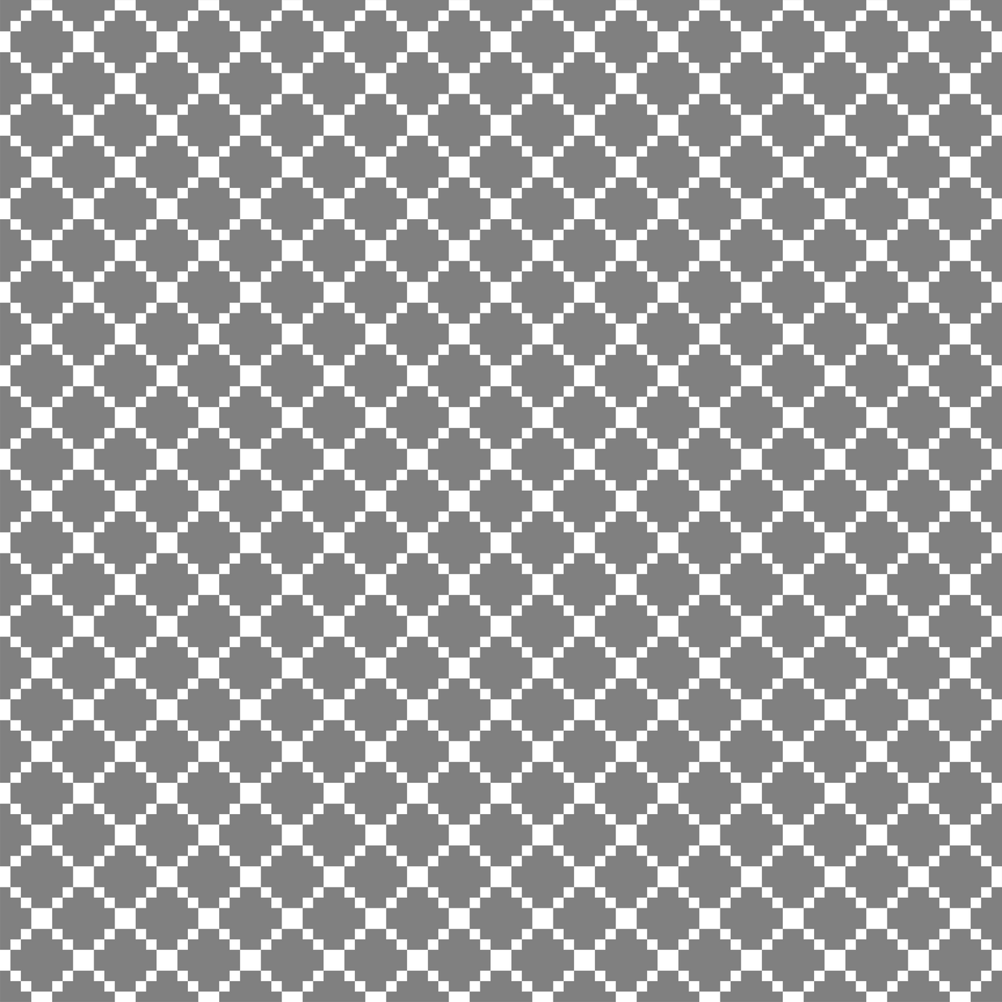 White Checkered Pixels Pattern
