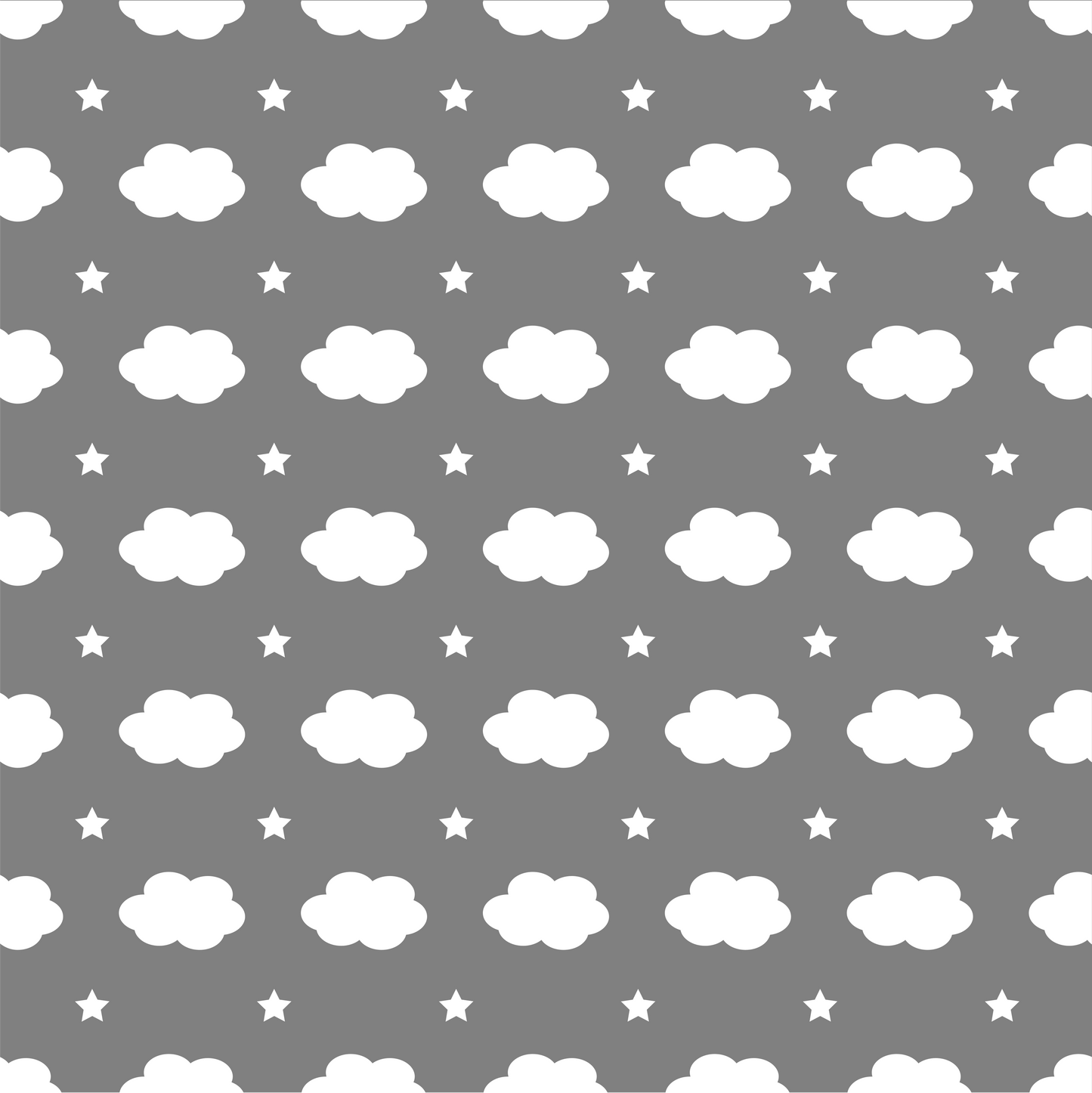 White Clouds and Star Lines Pattern