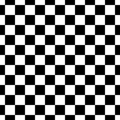 White Checkerboard Pattern