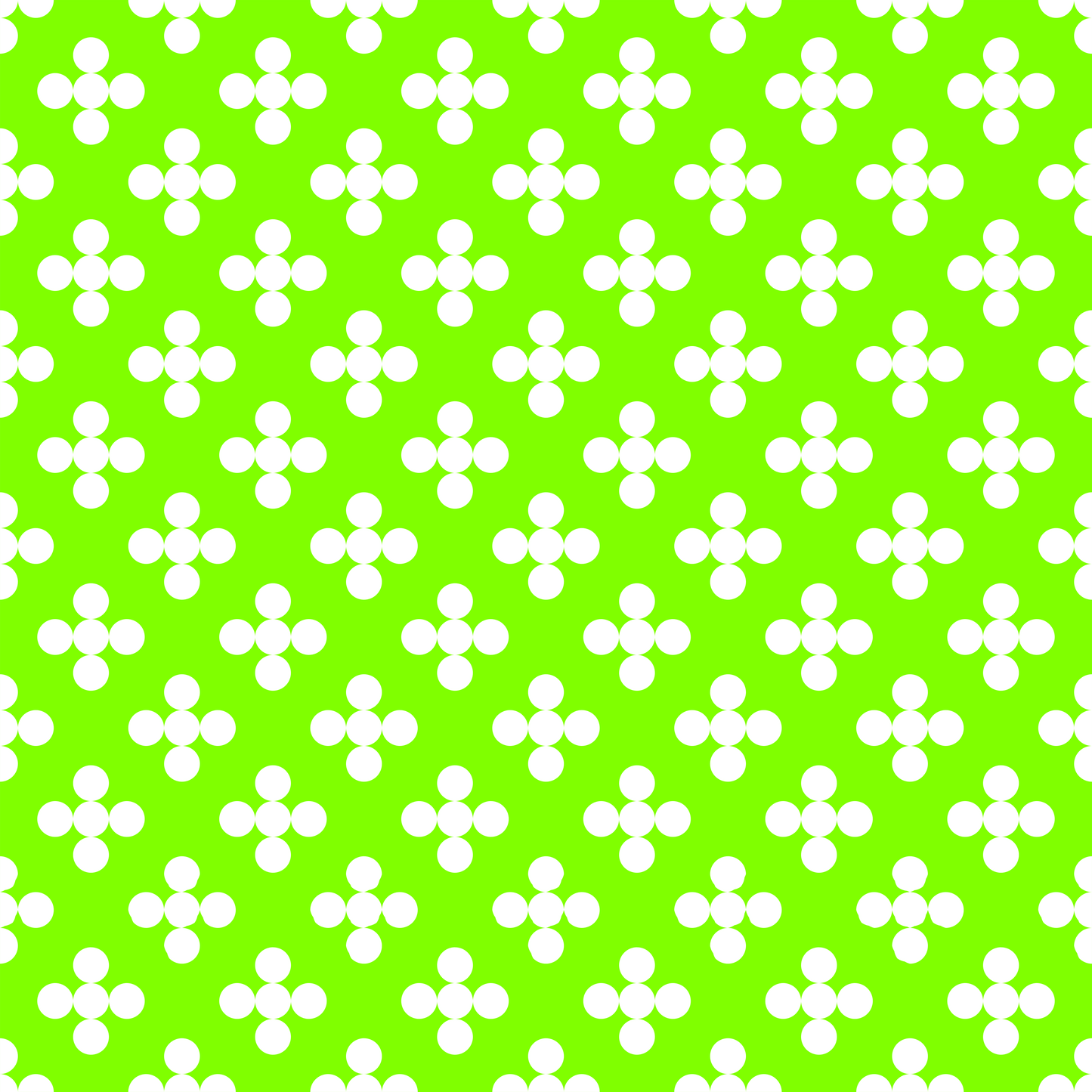 White Dotty Flowers Pattern